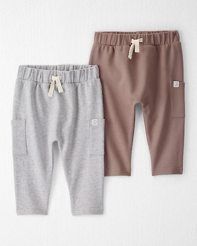 Baby 2-Pack Organic Cotton French Terry Joggers