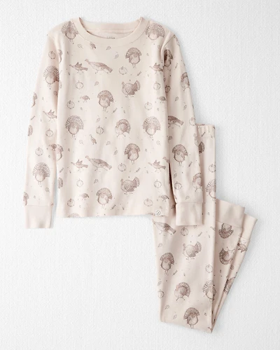 Kid Organic Cotton Pyjamas Autumn Grove Print