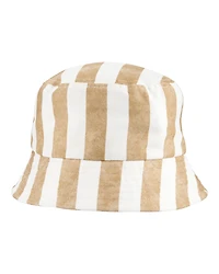 Toddler Striped Bucket Hat - Tan/Ivory