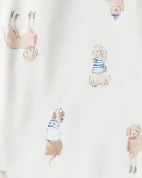 Baby Dog Loose Fit 1-Piece Pajamas - Cream