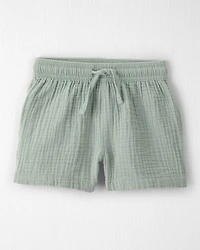 Toddler Boy 2-Piece Organic Cotton Gauze Set Green