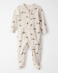 Baby Organic Cotton Sleep & Play Pyjamas Beavers' Creek Print