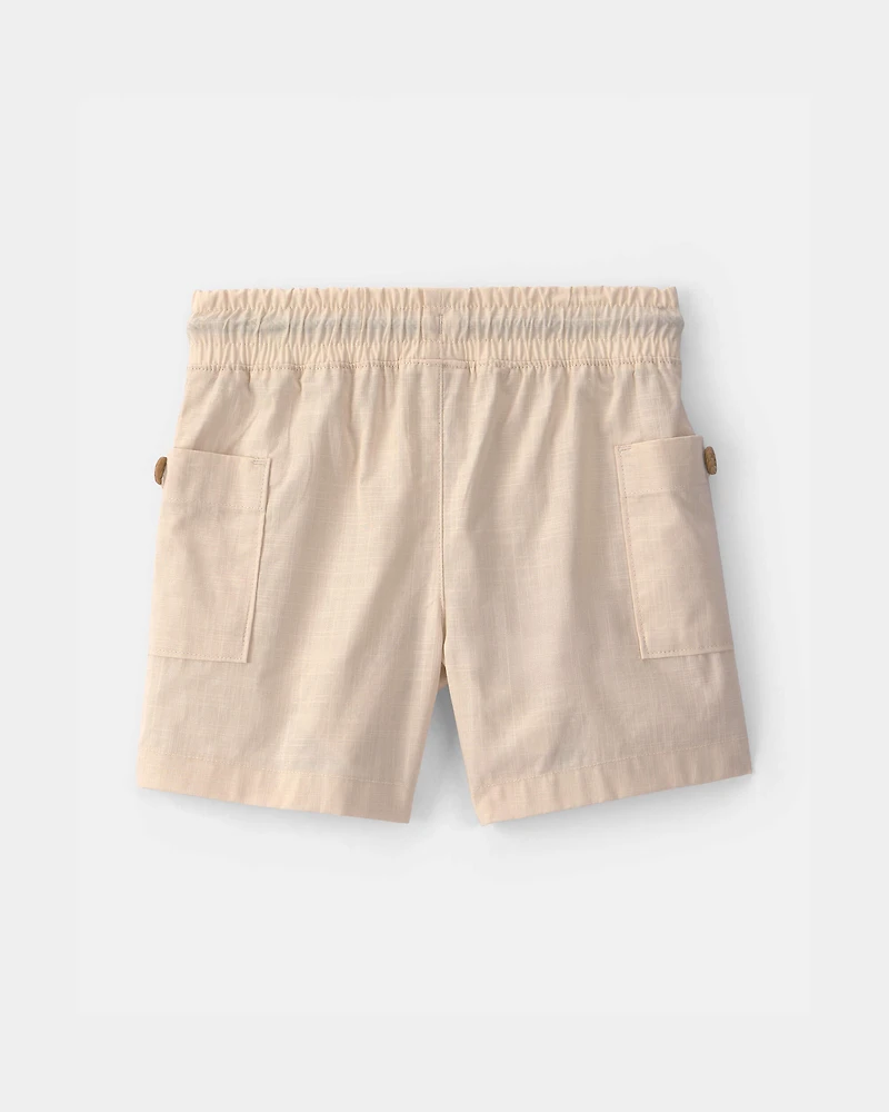 Toddler Boy Pocket Short - Khaki