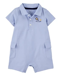 Baby Pickleball Cotton Romper