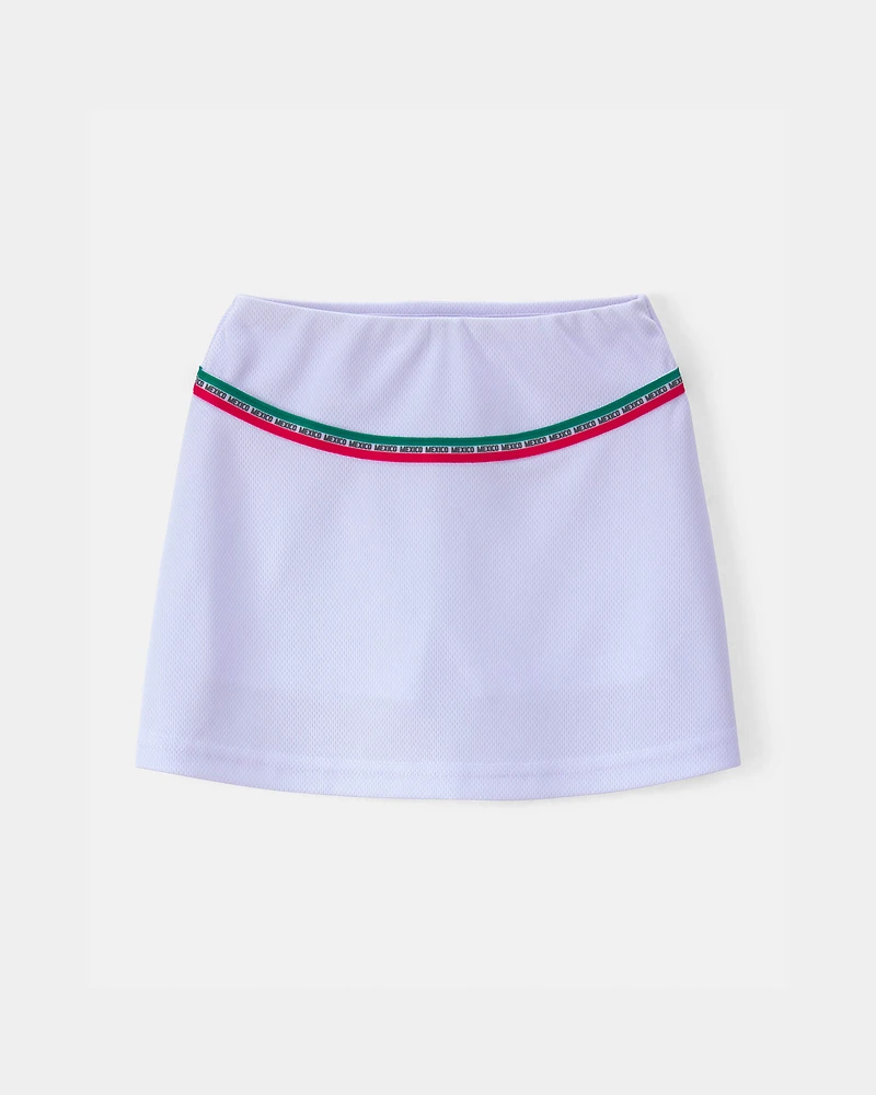 Toddler Girl Umbro Mexico Active Skort - White