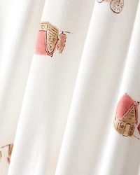 Baby Fall Print PurelySoft Long-Sleeve 2-Way Zip Sleeper- White