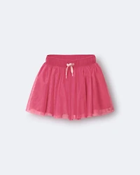 Toddler Girl Avenue Twirl™ Mini Skirt with Tulle - Hot Pink
