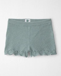 Toddler Girl 2-Piece Organic Cotton Knit Top & Short Set