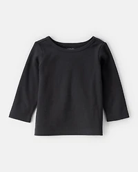 Baby Girl 3-Piece Heart Print Long-Sleeve Dress Set - Ivory/Black