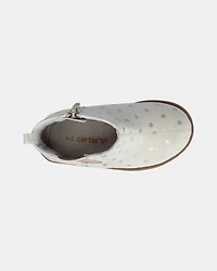 Toddler Metallic Star Fashion Boots - Ivory