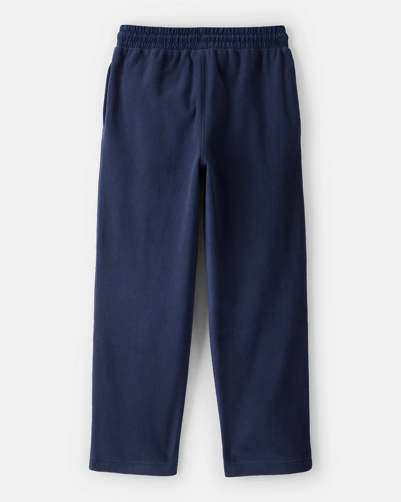 Boys Fleece Drawstring Pants - Navy