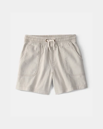Boys Twill Shorts - Light Khaki