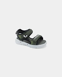 Toddler Boy Aligator Light Up Sandals - Green