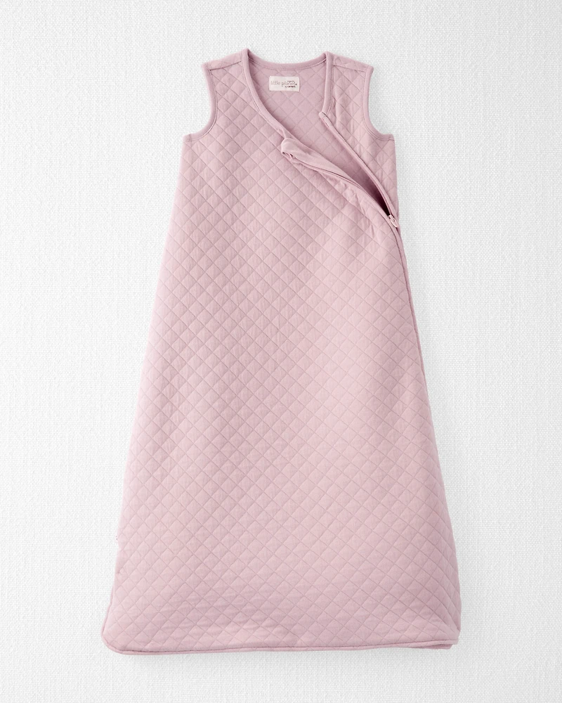Baby Girl Doubleknit Zip Wearable Blanket Made with Organic Cotton