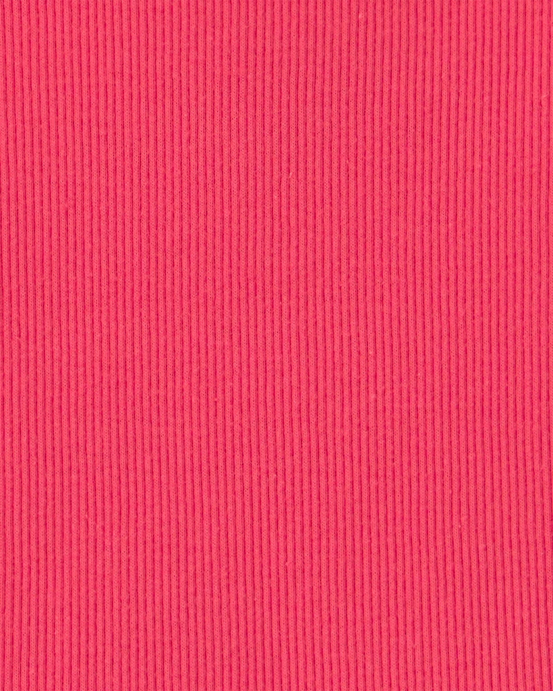 Girls Rib Tank Top - Orange