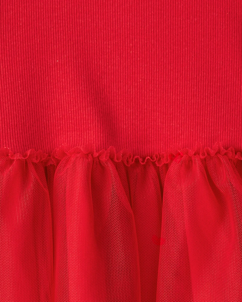 Toddler Girl Valentine's Day Heart Long-Sleeve Tee & Pant Set - Red