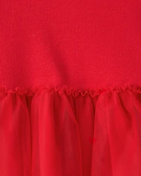 Toddler Girl Valentine's Day Heart Long-Sleeve Tee & Pant Set - Red