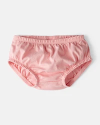 Baby Girl Polo Collared Cotton Dress - Pink