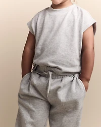 Toddler Girl Dolman-Sleeve Miriam Tee - Heather Grey