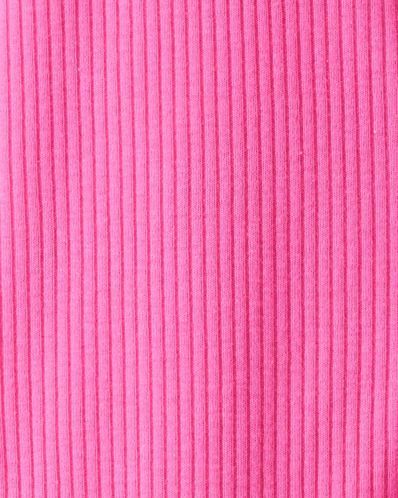 Baby Girl Cotton Long-Sleeve Snug Fit Sleeper - Pink