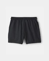Boys Mesh Active Shorts - Black