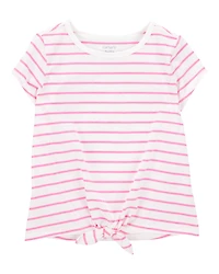 Baby Striped Short-Sleeve Tee - Pink