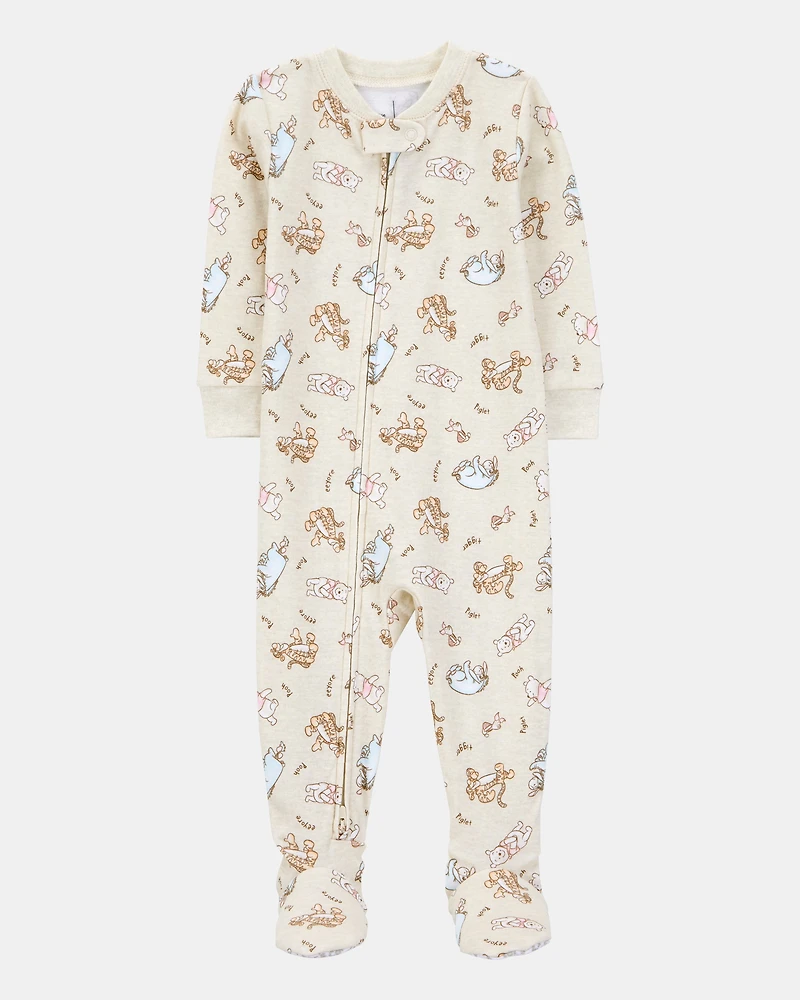 Baby Boy Winnie The Pooh Snug Fit Cotton Footie 1-Piece Pyjamas