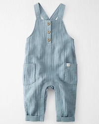 Baby Boy Organic Cotton Gauze Overall Jumpsuit