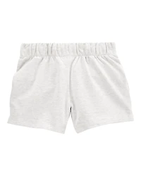 Kid Pull-On French Terry Shorts - Grey