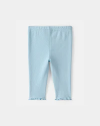 Baby Girl Rib Pants - Blue