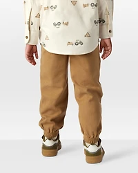 Toddler Boy Herringbone Fashion Pants - Brown