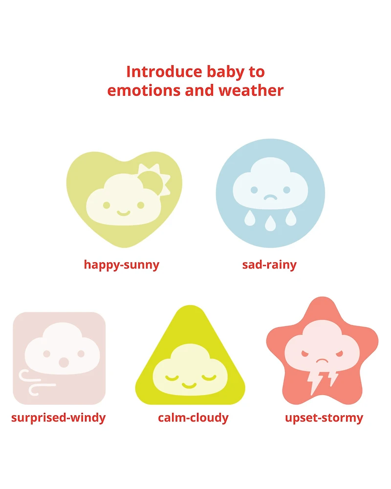 Silver Lining Cloud Feelings Shape Sorter Baby Toy