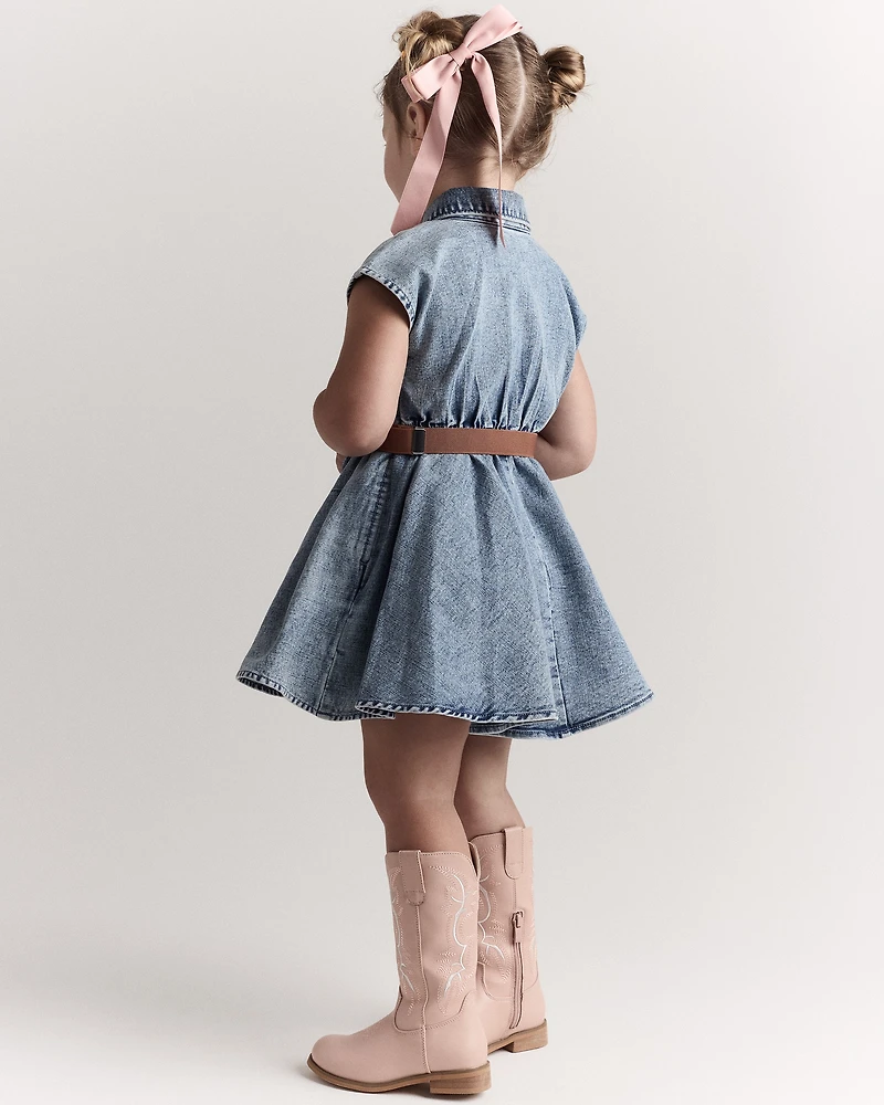 Toddler Girl Avenue Twirl™ Dress Denim - Blue
