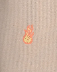 Boys Hot Sauce 100% Cotton Snug Fit 4-Piece Pyjama Set - Tan/Green