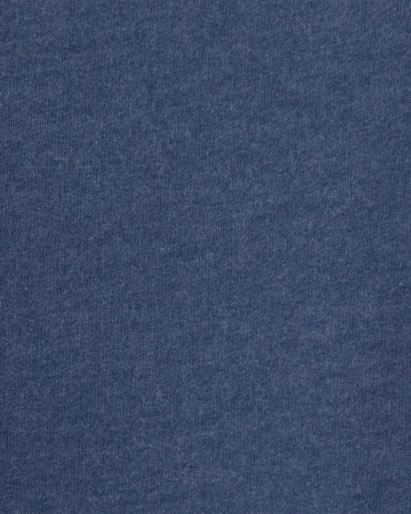 Toddler Boy French Terry Pullover Sweatshirt - Blue