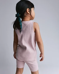 Toddler Girl Brooklyn Bike Shorts - Rose