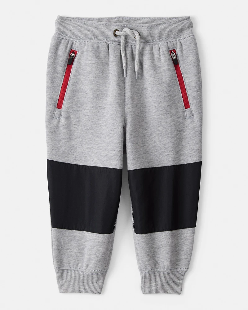 Baby Boy Fleece Joggers - Grey