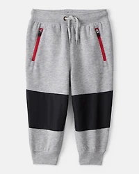 Baby Boy Fleece Joggers - Grey