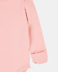 Baby Girl 2-Pack Long-Sleeve PurelySoft Bodysuits