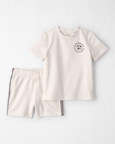 Toddler 2-Piece Organic Cotton French Terry Top & Short Set