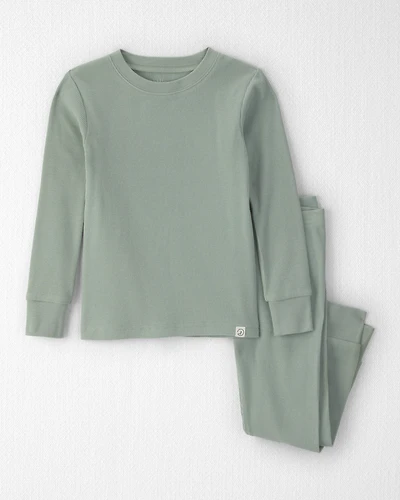 Toddler 2-Piece Long-Sleeve Pajama Set Green