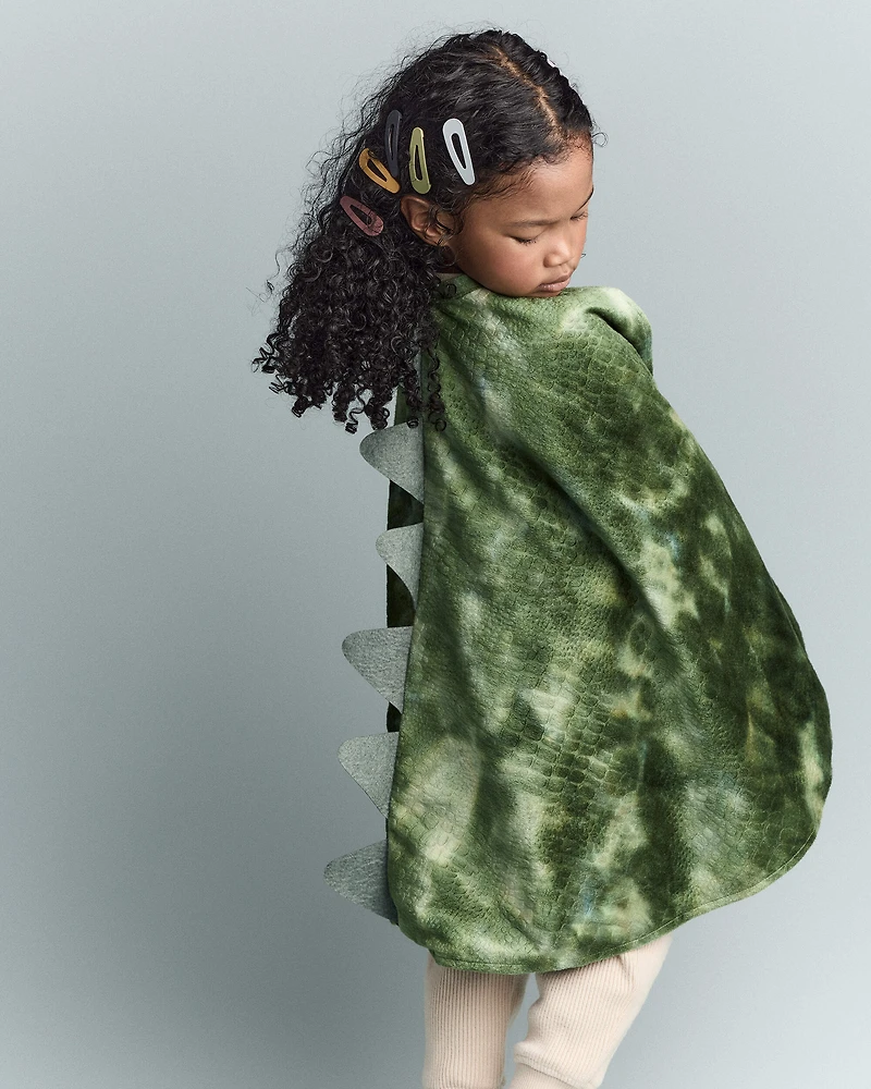 Toddler Believe In Dragons Dress Up Cape - Green