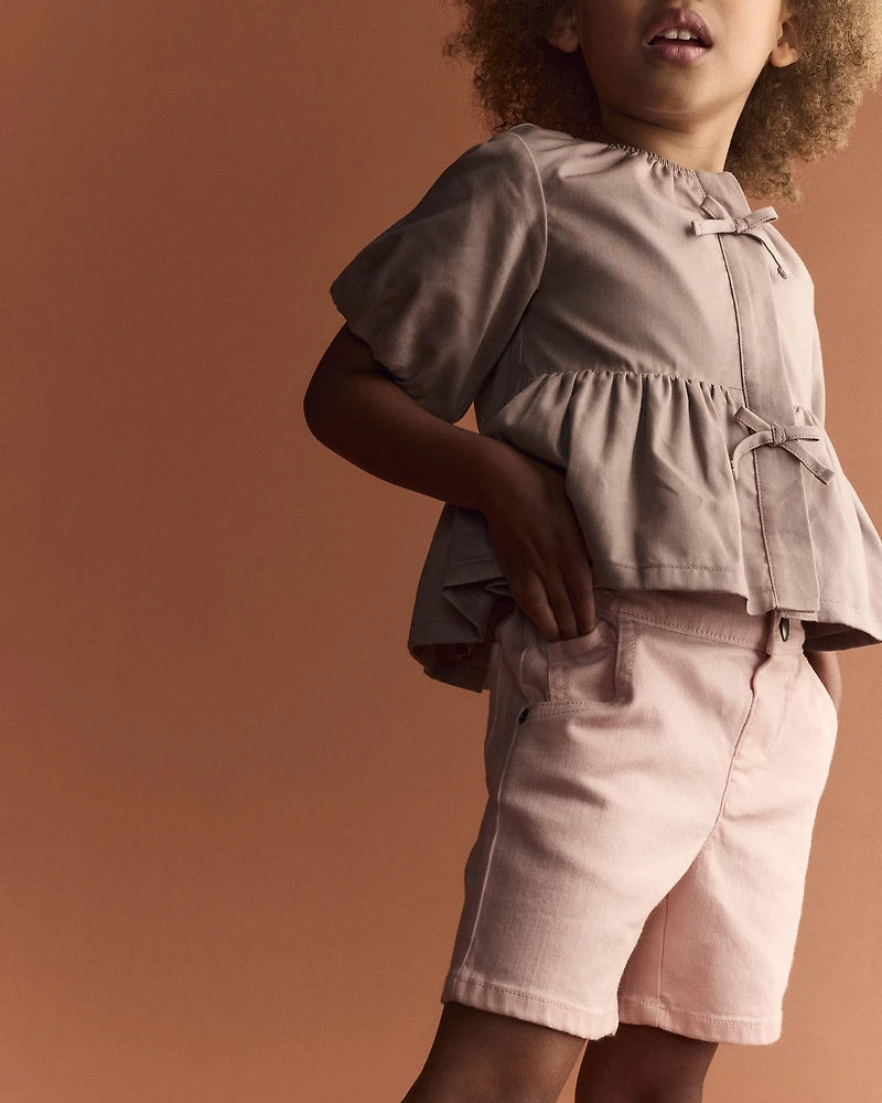 Toddler Girl Bermuda Short - Light Pink