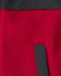 Baby Boy 3-Piece Christmas Tree & Truck Print Vest, Bodysuit Pant Set - Red/Black/Grey