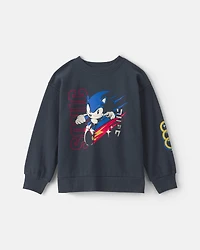 Boys Sonic The Hedgehog™ Pullover Sweatshirt - Navy Blue