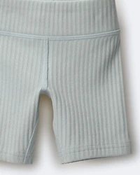 Toddler Girl Brooklyn Bike Shorts - Light Blue