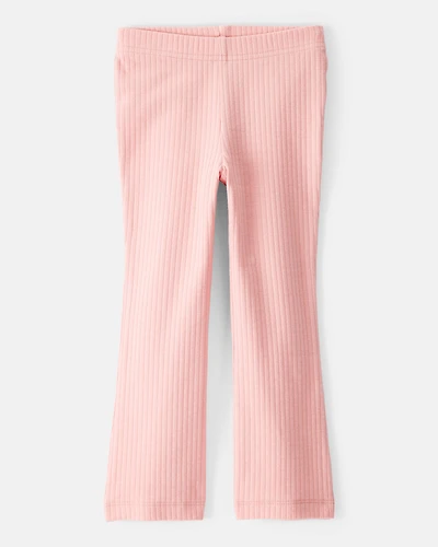 Toddler Girl Cotton Flare Active Pants - Pink
