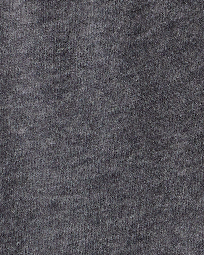 Baby Girl Bow Striped Long-Sleeve Tee & Pant Set - White/Grey