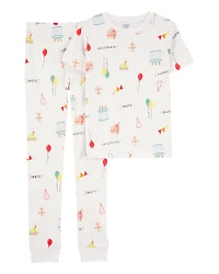 Kid 2-Piece Birthday 100% Snug Fit Cotton Pyjamas