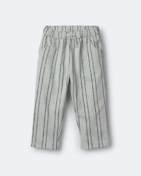 Toddler Striped French Terry Pocket Pants - Sage